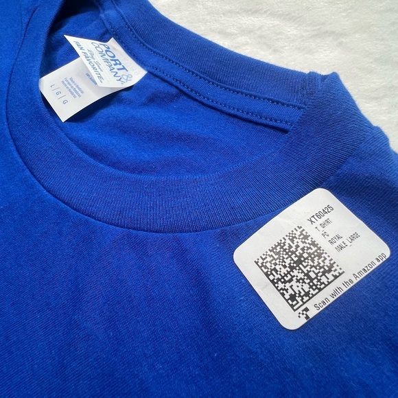 New AIRPLANE MODE T-shirt Aviation Plane Tee Blue White Large L Port & Company - Picture 6 of 9